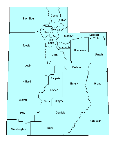 Utah County Map